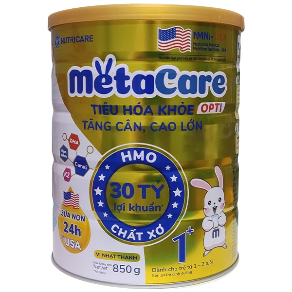 Sữa MetaCare opti số 1+ lon 850g cho trẻ 1-2 tuổi